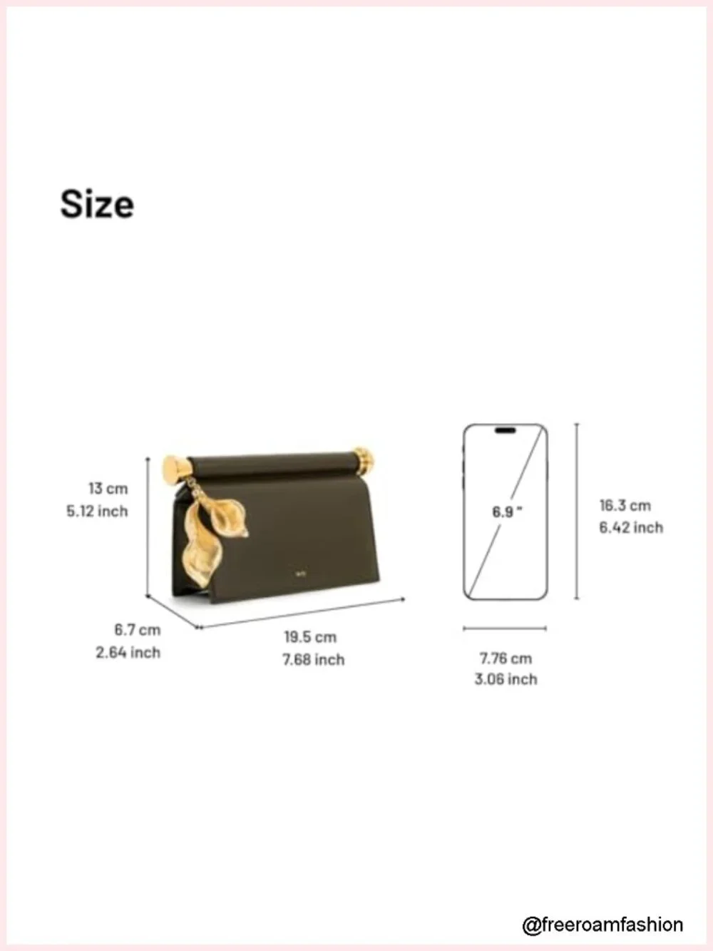 Vegan Leather Metal Pendant Embellished Clutch Clutch